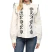 Fate Embroidered Shirt In White
