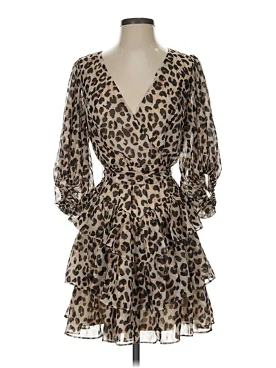 Pre-owned Fate Cocktail Dress In Tan