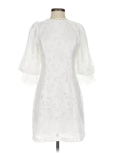Pre-owned Fate Cocktail Dress In White