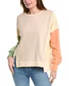 Fate Colorblock Pullover In Beige