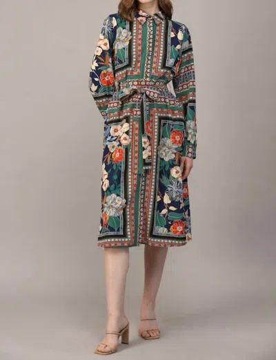 Fate Dominica Scarf Print Dress
