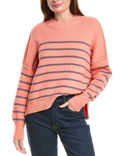 Fate Dropped-shoulder Sweater In Orange