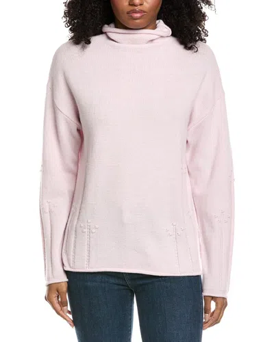 Fate Embellished Wool Sweater In Pink