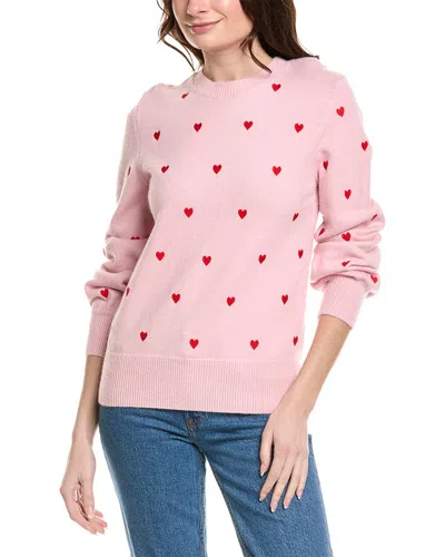 Fate Embroidered Sweater In Pink