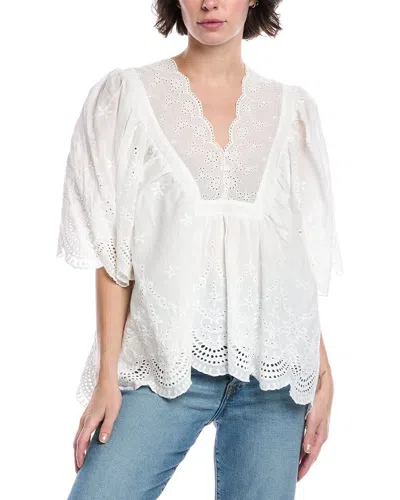 Fate Eyelet Top In White