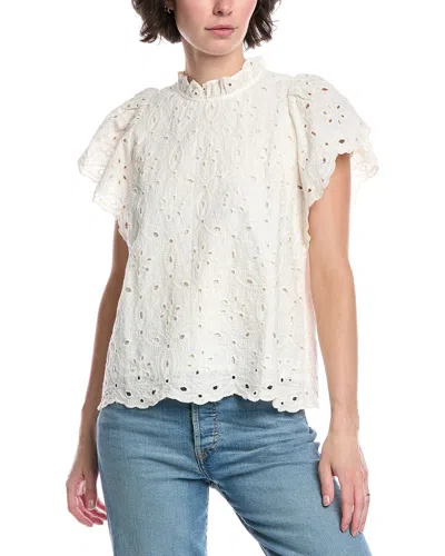 Fate Eyelet Top In White
