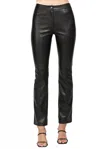 Fate Faux Leather Flare Pants In Black In Black