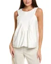 Fate Flare Top In White