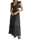 Fate Floral Maxi Dress In Black And Floral