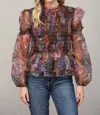 Fate Blouse In Brown