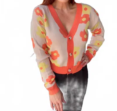 Fate Flower Power Sweater In Multicolor