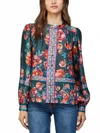 Fate Front Closure Blouse In Multi In Multi