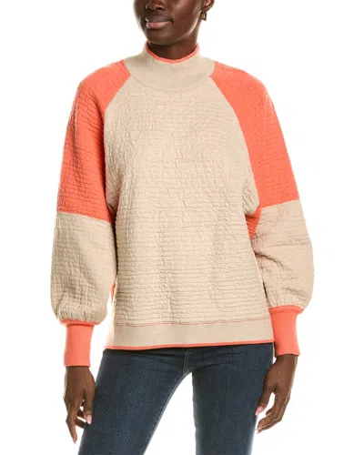 Fate Funnel Neck Sweater In Brown