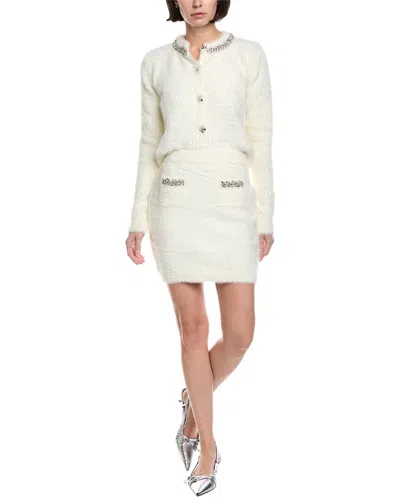 Fate Fuzzy Eyelash Skirt In White