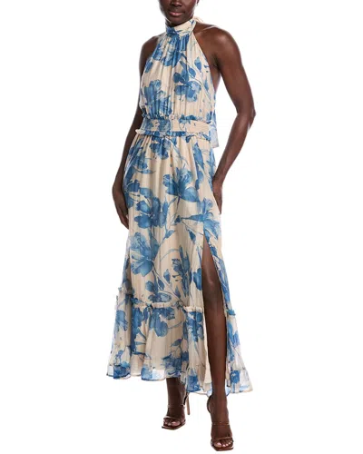 Fate Halter Maxi Dress In Blue