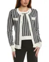 FATE FATE HOUNDSTOOTH SWEATER & CARDIGAN SET