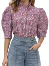 Fate Isabel Blouse In Purple In Multi