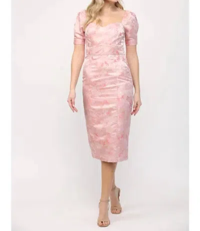 Fate Jaquard Dress In Pink
