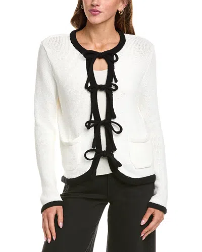 Fate Knit Cardigan In White