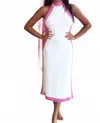 Fate Laurie Midi Dress In White In White