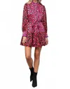 Fate Leopard Dress In Pink In Pink