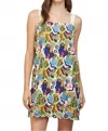 Fate Linen Blend Scallop Edge Mini Dress In Multi In Multi