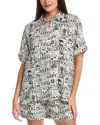 Fate Linen-blend Shirt In Gray