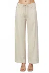 Fate Linen Blend Wide Leg Pants In Beige In Neutral