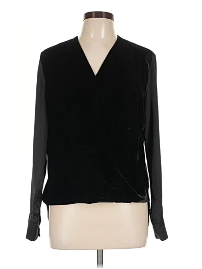 Pre-owned Fate Long Sleeve Blouse In Black