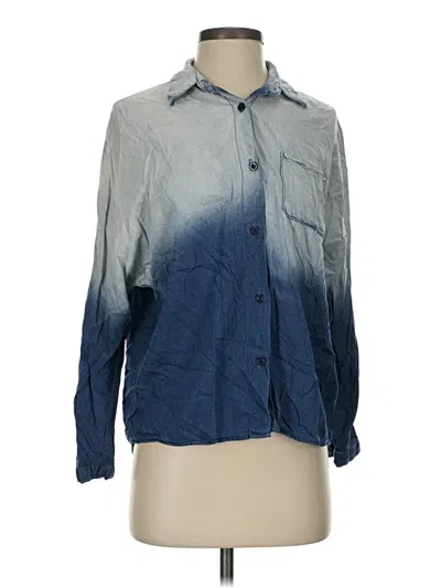 Pre-owned Fate Long Sleeve Blouse In Blue