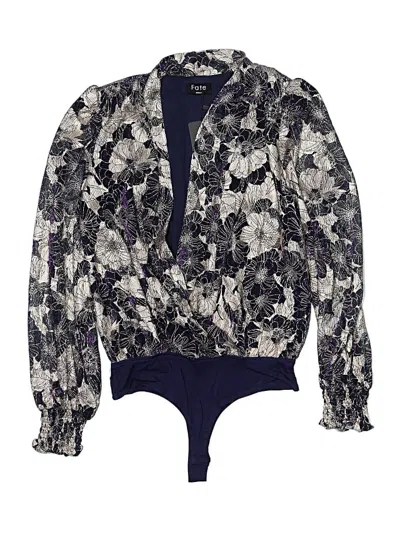 Pre-owned Fate Long Sleeve Blouse In Blue