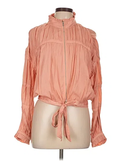Pre-owned Fate Long Sleeve Blouse In Orange