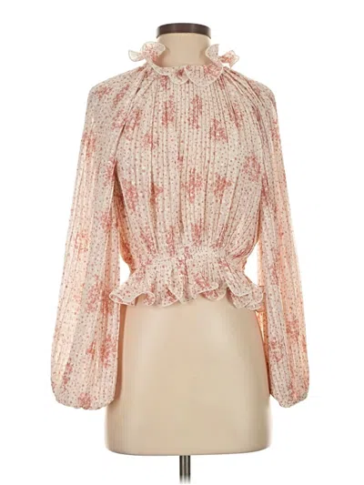 Pre-owned Fate Long Sleeve Blouse In Orange