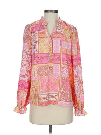 Pre-owned Fate Long Sleeve Blouse In Pink