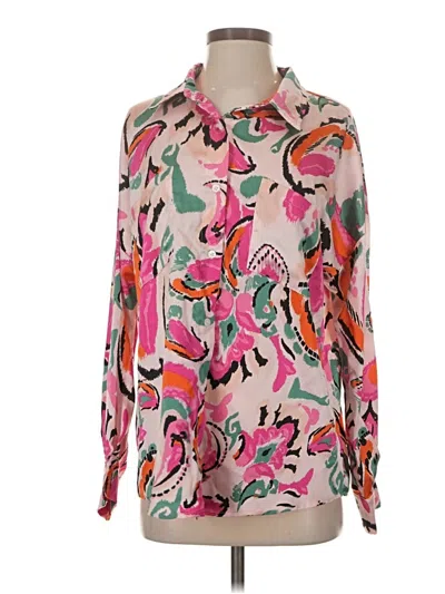 Pre-owned Fate Long Sleeve Blouse In Pink