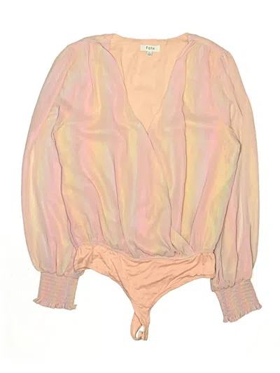 Pre-owned Fate Long Sleeve Blouse In Pink