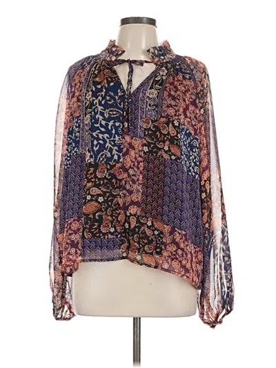 Pre-owned Fate Long Sleeve Blouse In Purple