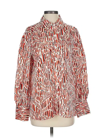 Pre-owned Fate Long Sleeve Blouse In Red