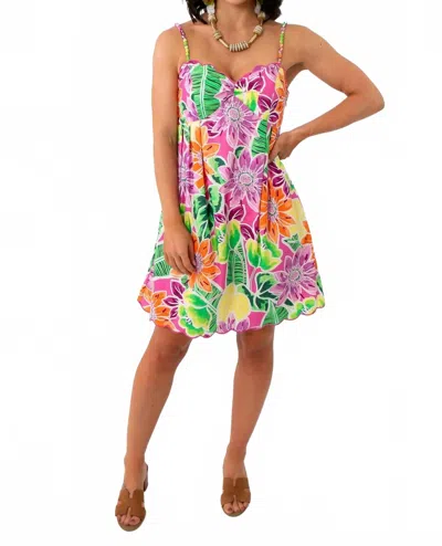 Fate Margarita Vibes Mini Dress In Tropical Print In Multi