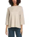 Fate Mixed Media Sweater In Neutral