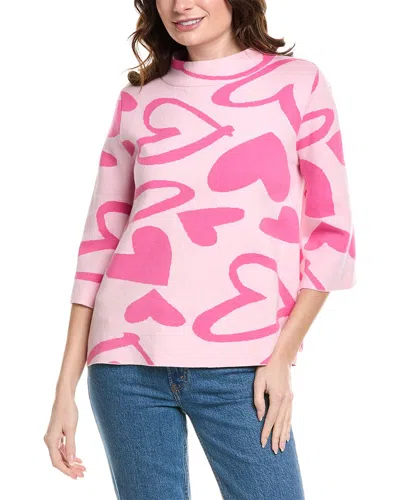 Fate Mock Design Sweatshirt In Pink