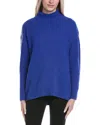 Fate Mock Neck Sweater In Blue