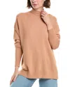 Fate Mock Neck Sweater In Brown