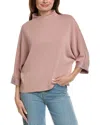 Fate Mock Neck Top In Pink