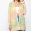 FATE OMBRE YARN KNITTED OPEN CARDIGAN