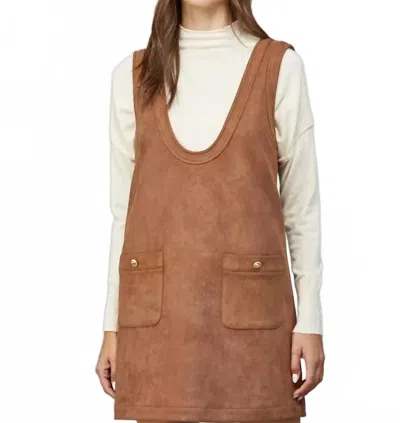 Fate Patch Pocket Dress In Brown