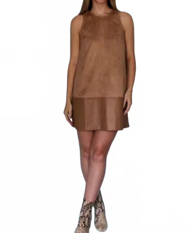 Fate Penny Mini Dress In Camel In Brown