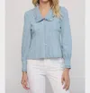 FATE PERFECT EXAMPLE TOP IN WASHED BLUE