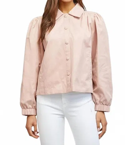 Fate Primrose Collared Jacket In Blush In Pink