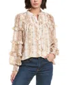 Fate Printed Blouse In Brown
